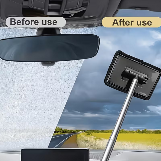 Mop Telescópico UltraReach™ 2 em 1 - Limpeza Fácil em Vidros, Carro e Casa