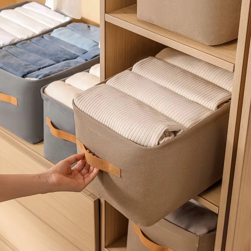 Organizador de Roupas para Gavetas – Caixa Organizadora para Calças, Jeans, Camisolas e Guarda-Roupa