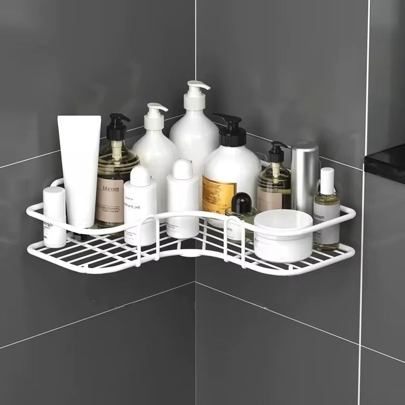 Rack de Chuveiro Inox Canto – Prateleira Antiferrugem para Banheiro