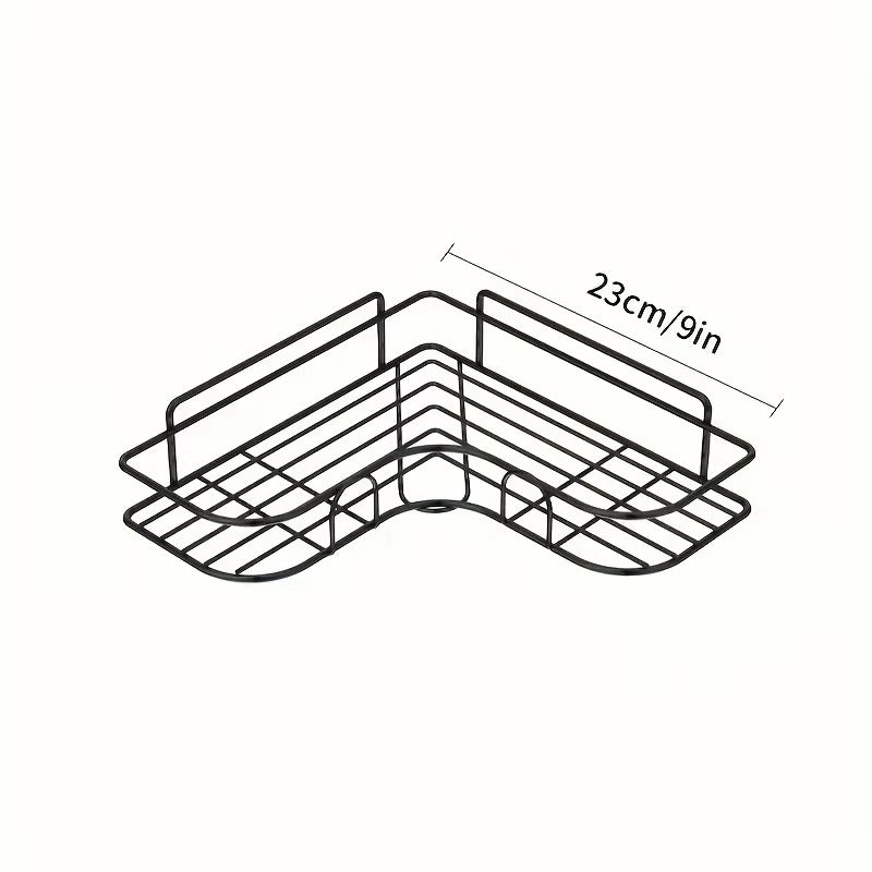 Rack de Chuveiro Inox Canto – Prateleira Antiferrugem para Banheiro