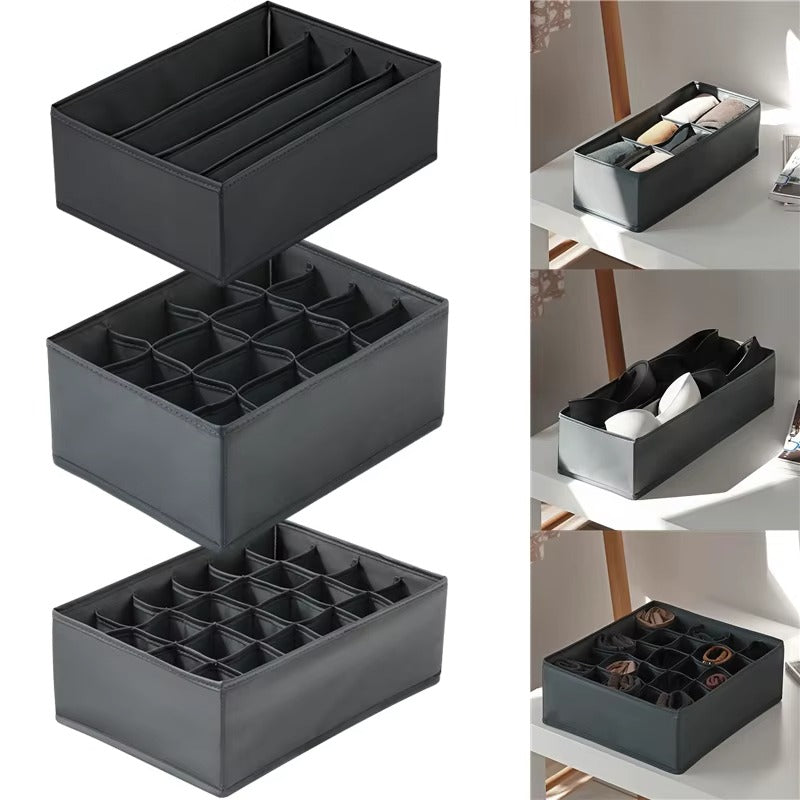 Organizador de Gavetas Multiuso – Divisórias para Roupas, Meias, Sutiãs e Acessórios