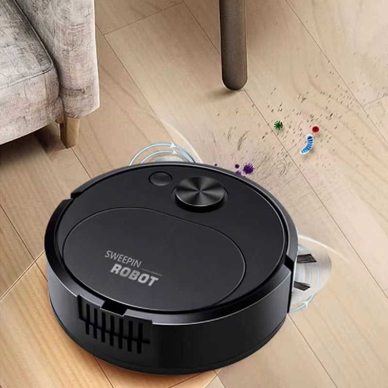 Robô aspirador 3em1 sem fio recarregável USB. Varre, aspira e passa pano. Entrega rápida – Casa Prática.