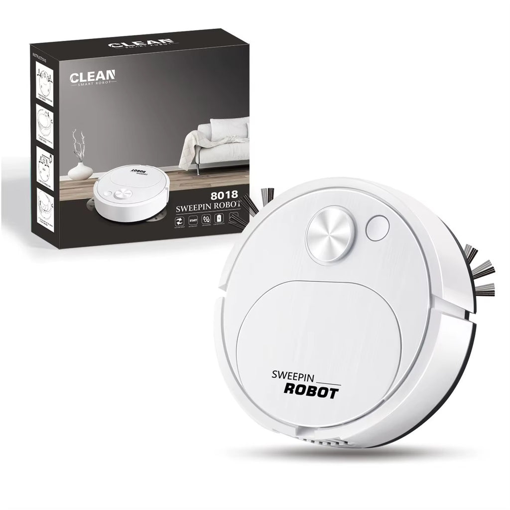 Robô aspirador 3em1 sem fio recarregável USB. Varre, aspira e passa pano. Entrega rápida – Casa Prática.