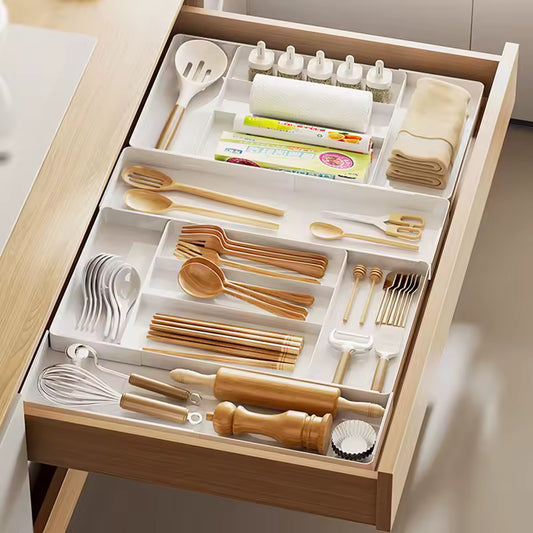 Organizador de Gaveta Premium ExpandPro™ - Cozinha Organizada Sem Esforço