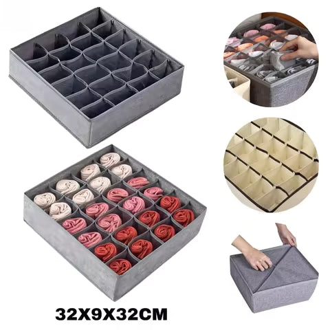 Organizador de Gavetas Multiuso – Divisórias para Roupas, Meias, Sutiãs e Acessórios